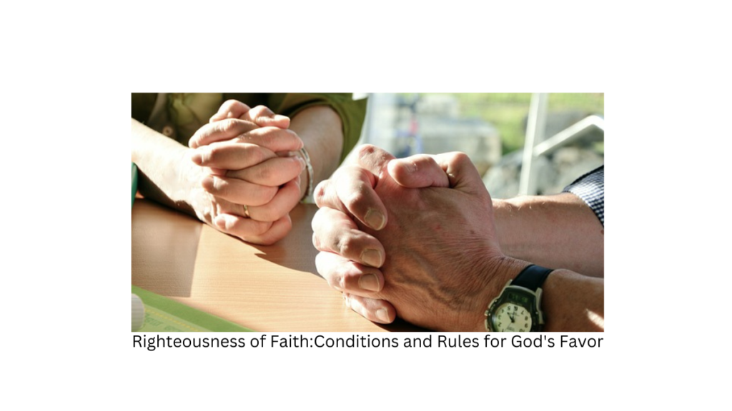 The Righteousness of Faith is a fundamental concept found in several religions, including Christianity, Islam, and Judaism. While the specific details and interpretations may differ among these traditions, the core idea remains constant: individuals can attain God's favor and blessings by living in accordance with certain principles of righteousness and demonstrating sincere faith.