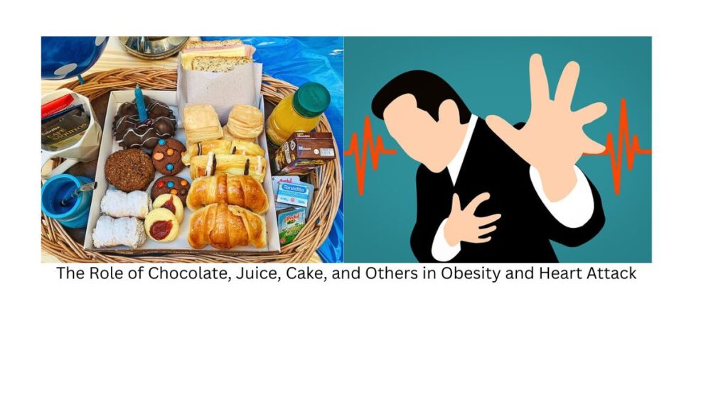 Navigating the Risks: The Role of Chocolate, Juice, Cake, and Others in Obesity and Heart Attack