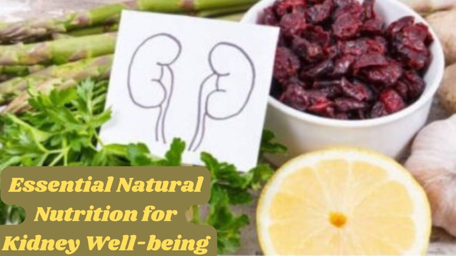 Essential Natural Nutrition for Kidney Well-being
