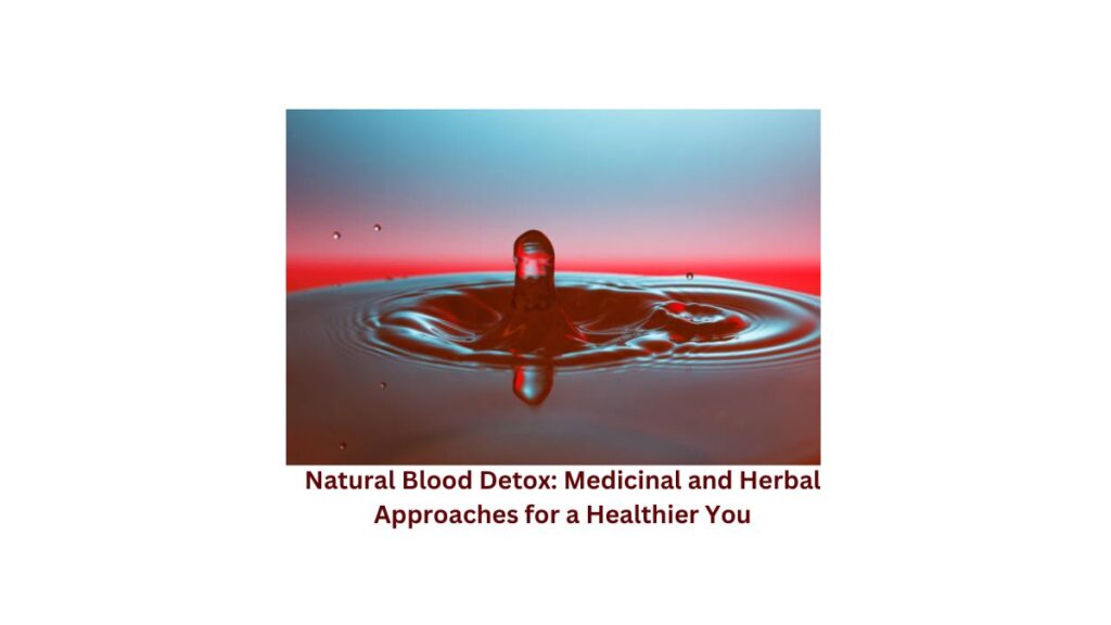 Natural Blood Detox: Medicinal and Herbal Approaches for a Healthier You