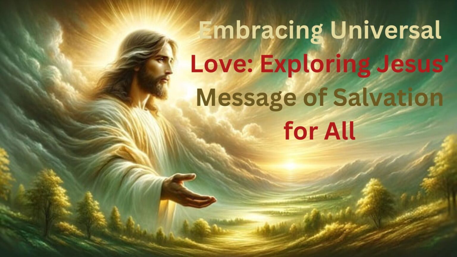 "Embracing Universal Love: Exploring Jesus' Message of Salvation for All"