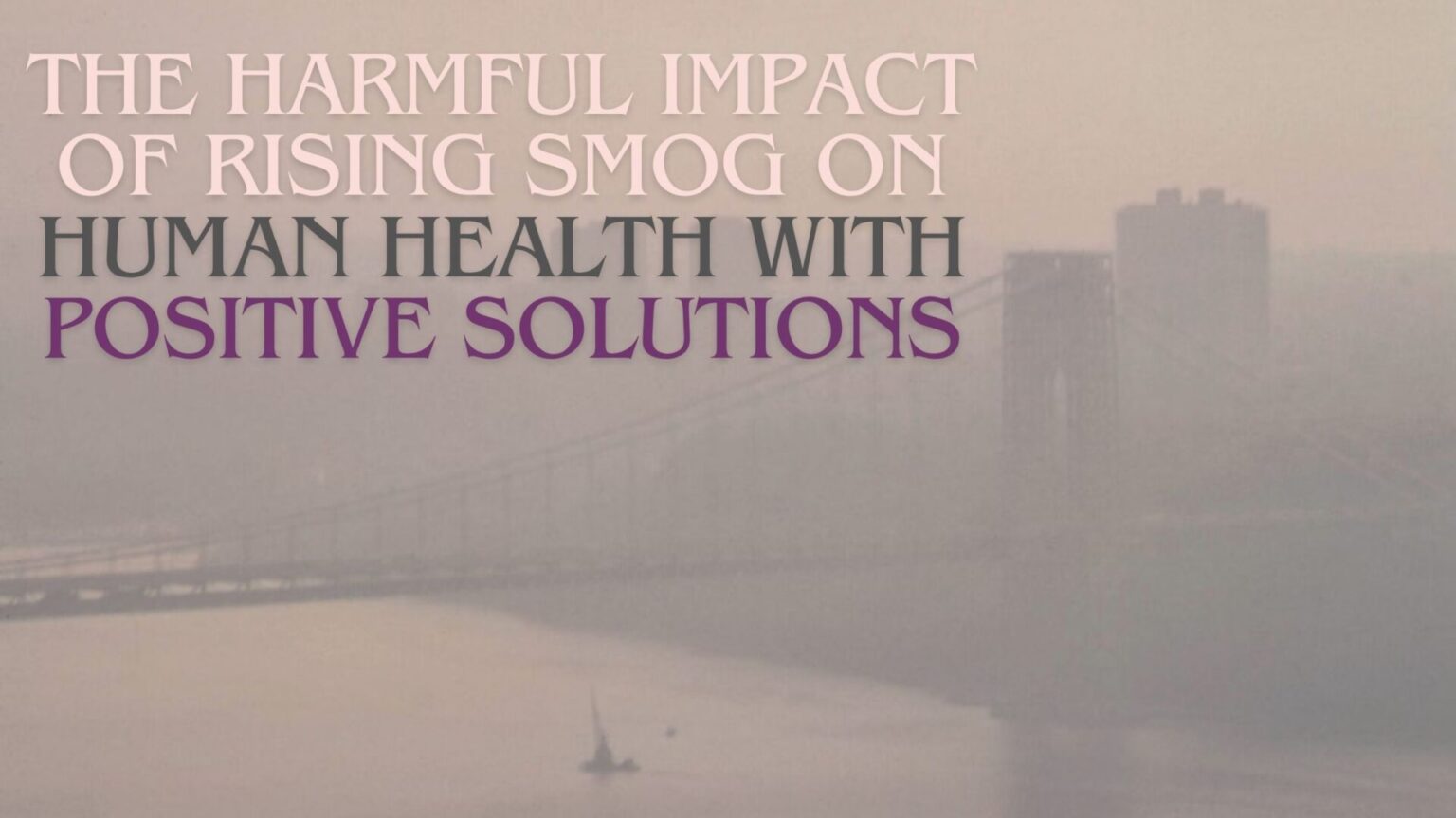 Clearing the Air: Confronting the Harmful Impact of Rising Smog on Human Health with Positive Solutions